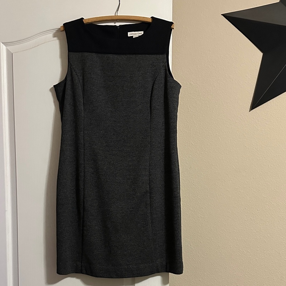 Coldwater Creek Black and Gray Mini Dress
